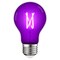 Luxrite A19 LED Edison Purple Light Bulb 4.5W 60W Equivalent Clear Glass E26 Base LR21721-1PK - alternate 1